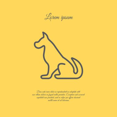 Köpek evde beslenen hayvan simgesi