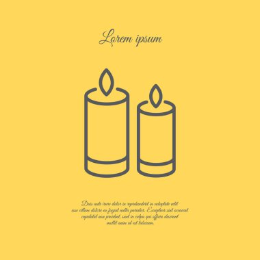 Simge iki yanan mumlar