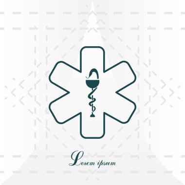 Tıp ambulans simgesi