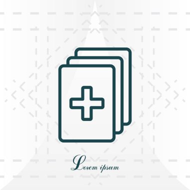 tıbbi denetim listesi simgesi