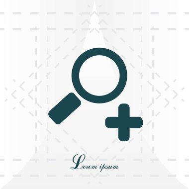 Basit zum satırı simgesi