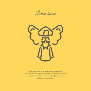 ange de Noël avec la star