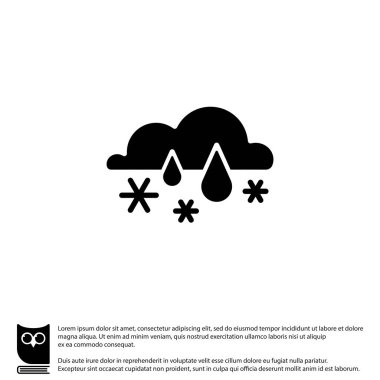 Yağmur Web simgesi ile kar.