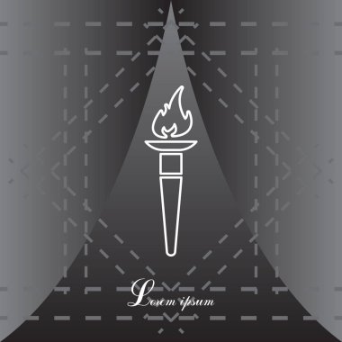 Olimpiyat Meşalesi alev simgesi