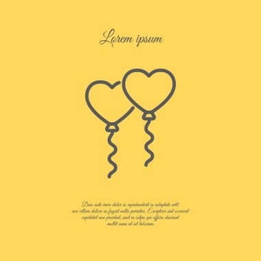 Balonlar web satırı simgesi