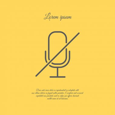 Mikrofon sesini kapat simgesini