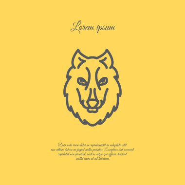 Kurt vahşi hayvan simgesi