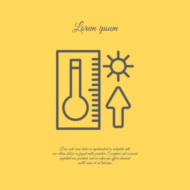 termometre basit simgesi