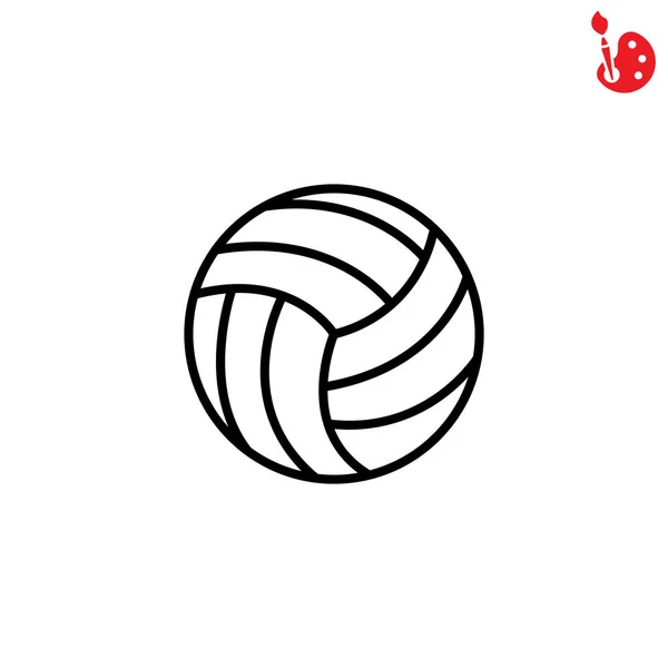 Web-Ikone des Volleyballs — Stockvektor