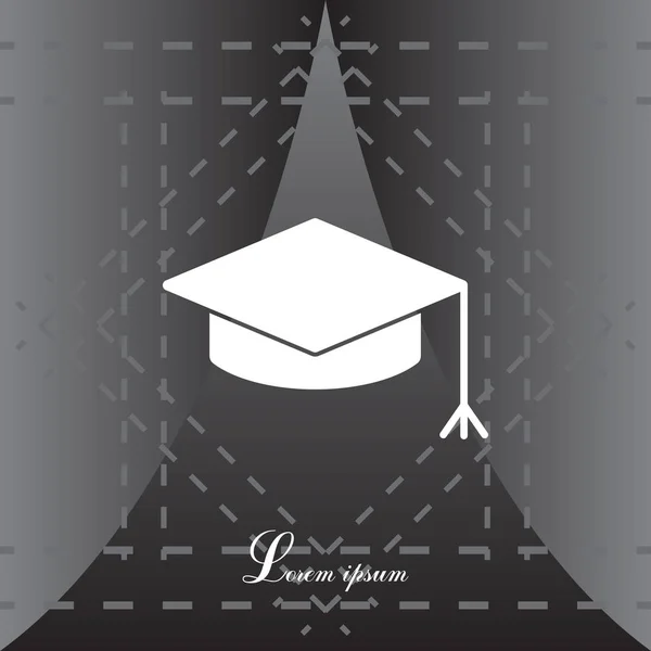 毕业帽帽图标 — 图库矢量图片