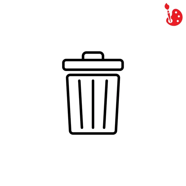 Trash can icon — Stock Vector