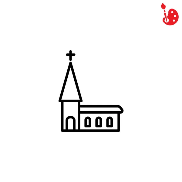 Church flat icon — Stock Vector