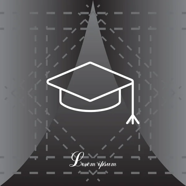 Gorra de graduación — Archivo Imágenes Vectoriales