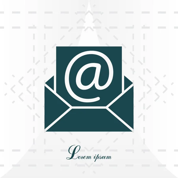 ΣτοΔιεύθυνση ηλεκτρονικού ταχυδρομείουτο εικονίδιο επιστολή — Διανυσματικό Αρχείο
