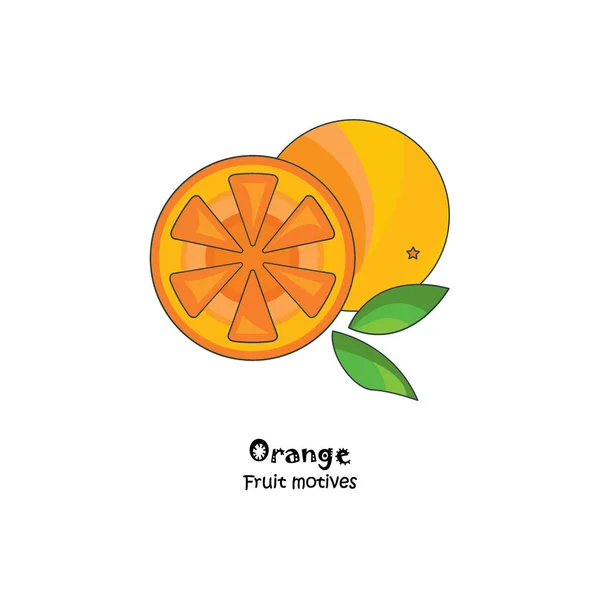 Icono de comida naranja — Vector de stock