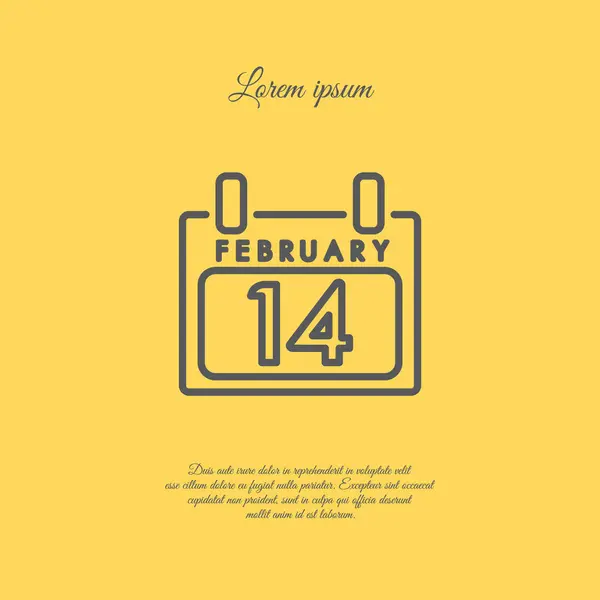 Calendario Icono de línea web — Archivo Imágenes Vectoriales