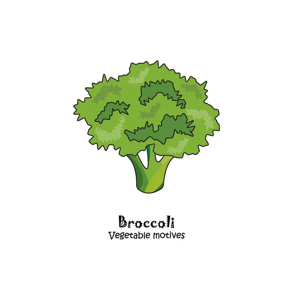 Broccoli Flat Ikon — Stock vektor