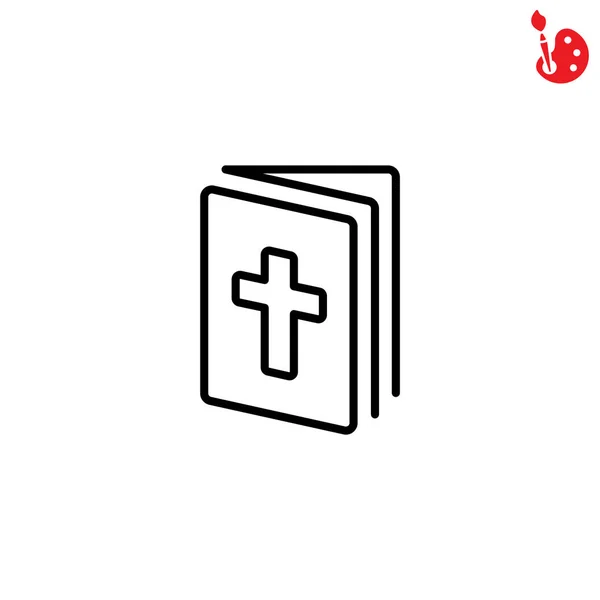 Libro de la Biblia icono — Vector de stock