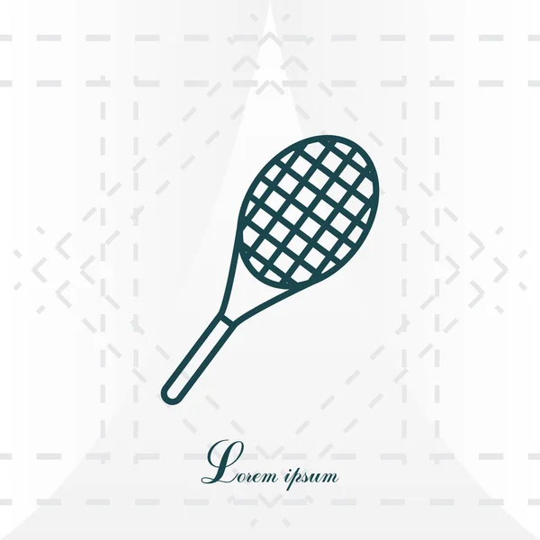 Raqueta de tenis icono — Vector de stock