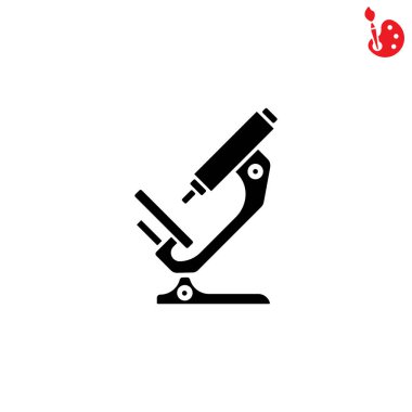 mikroskop tıbbi simgesi