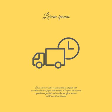 Teslimat kamyonu web simgesi