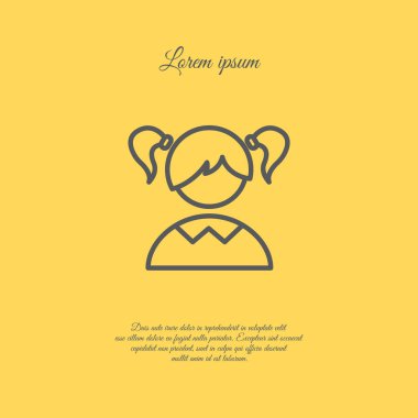 Kız öğrenci web simgesi