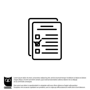 Denetim listesi satırı simgesi