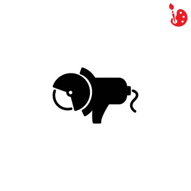 Elektrik açı değirmeni sembolü