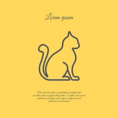 Kedi simgesi silüeti