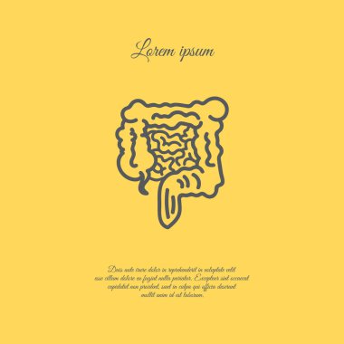 Bağırsak sağlık simgesi