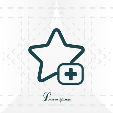 Yıldız favori işaret ağı simgesi.