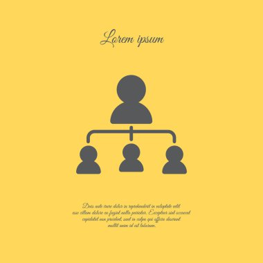 Yönetimi, grup insanlar simgesinin