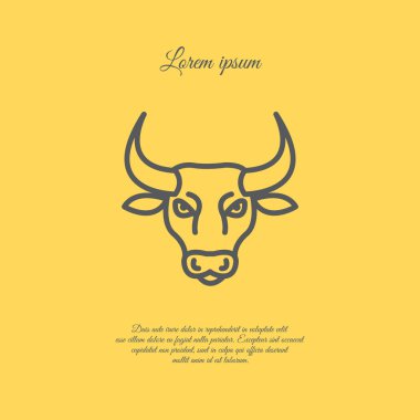 Boğa vahşi hayvan simgesi
