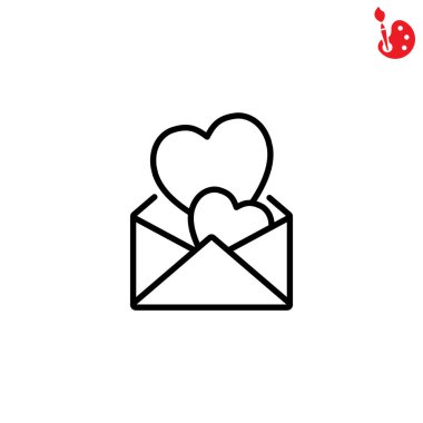 aşk mektubu simgesi