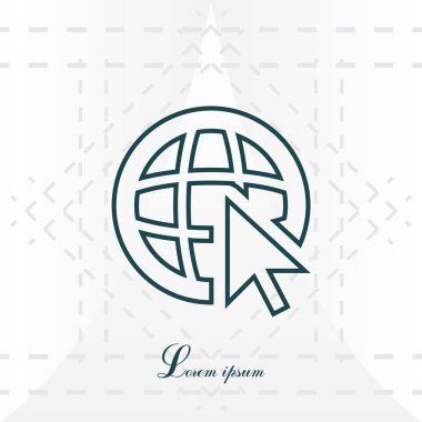 Dünya web satırı simgesi