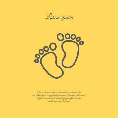 Ayak izleri satırı simgesi