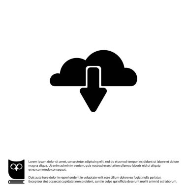 bulut depolama basit simgesini