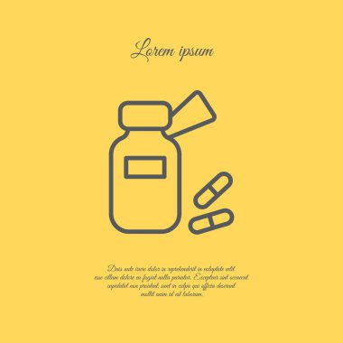 şişe kapsül simgesiyle.