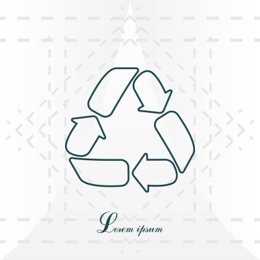 Geri dönüşüm hattı simgesi