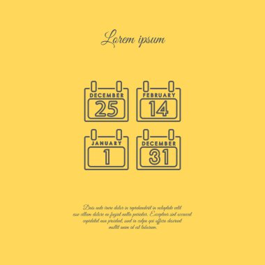 Takvim Web satırı simgesi