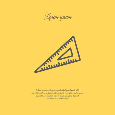 üçgen cetvel simgesi