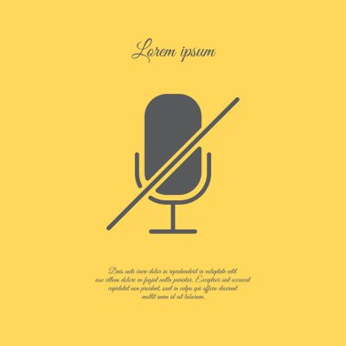 Mikrofon sesini kapat simgesini