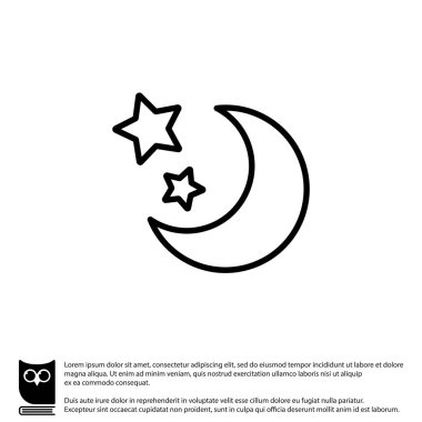 Ay ve yıldız satırı simgesi