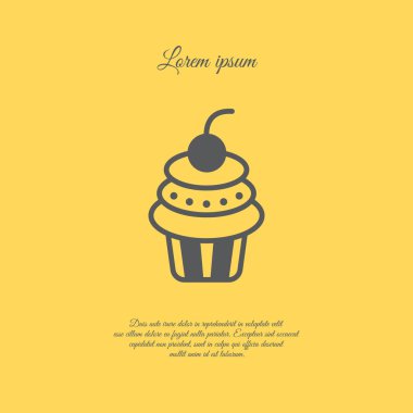 Cupcake tatlı simgesi