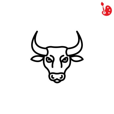 Boğa vahşi hayvan simgesi