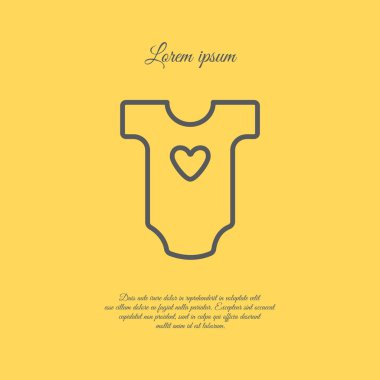 Bebek elbise basit simgesi