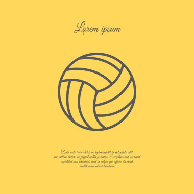 Voleybol topu web simgesi