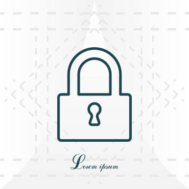 asma kilit web simgesi