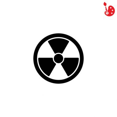 Radiation hazard symbol clipart