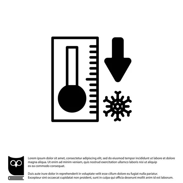 Enkel termometer — Stock vektor